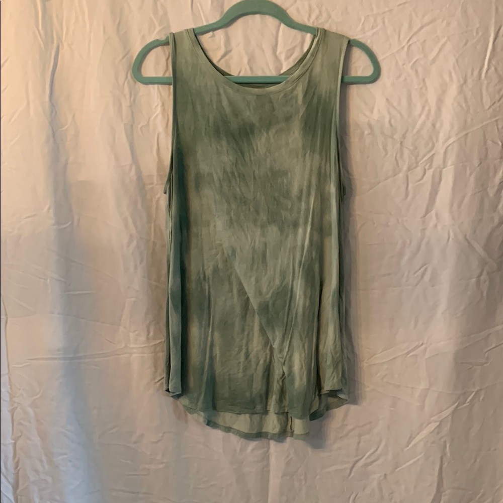 Old Navy Green Sleeveless Tank Top Relaxed Fit / Tie Dyed Green